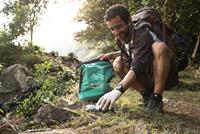 Helping tidy up walking trails in Nepal through the 10 Pieces litter collection initiative.